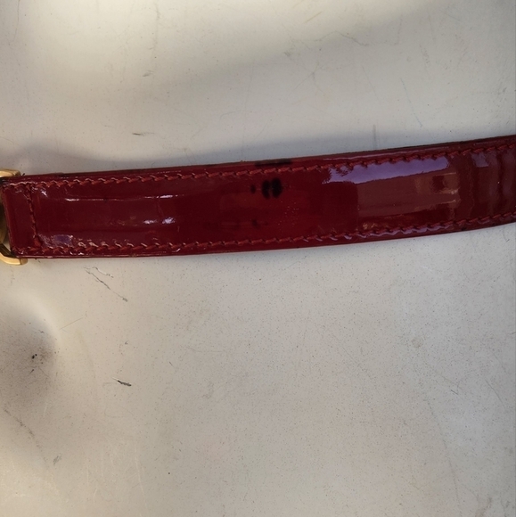 Vtg Gianni Versace Red‎ Gold Medusa  Belt - Picture 12 of 12